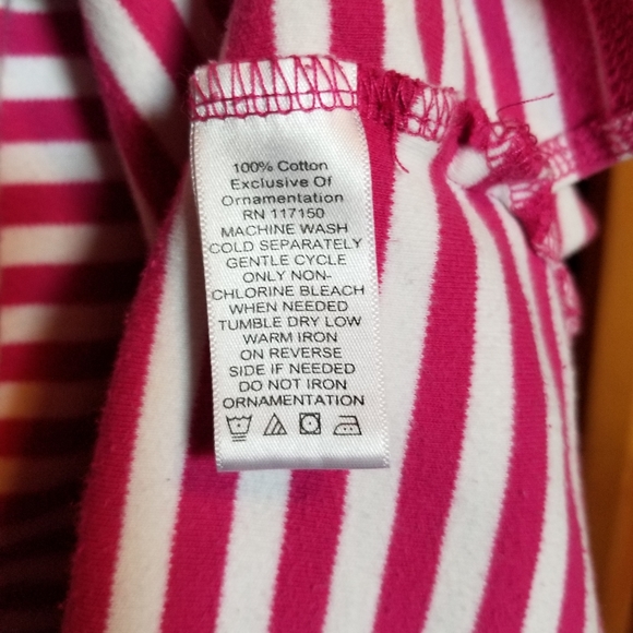 Quacker Factory Striped Pollover Top 3/4 Sleeves Plus Size 2X - Picture 7 of 7